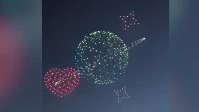 #États-Unis Spectacle de drones à Port St. Lucie en hommage au Juneteenth