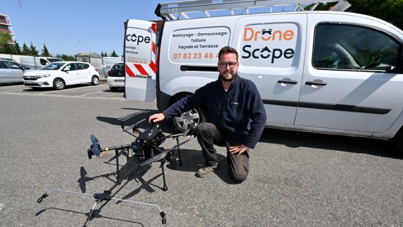 Innovation en Haute-Garonne : un jeune entrepreneur nettoie les monuments historiques avec un drone