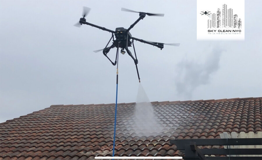 Lancement d&rsquo;un service de nettoyage de toitures par drones dans les 5 arrondissements de New York
