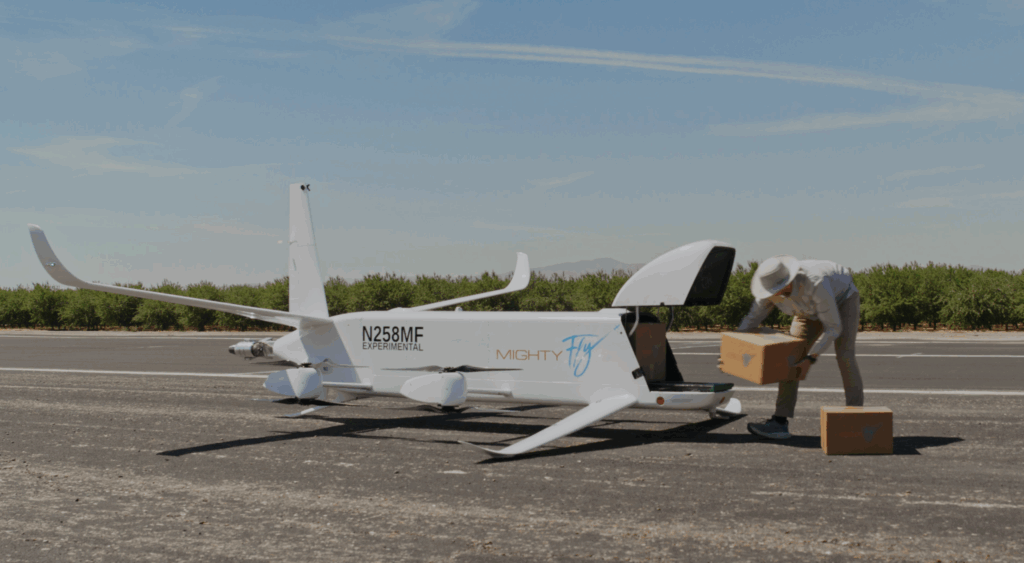 MightyFly démontre ses capacités de cargo autonome eVTOL pour l&rsquo;US Air Force