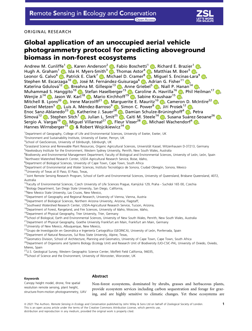 Révolution agricole : les drones prédisant la biomasse dans les écosystèmes non-forestiers