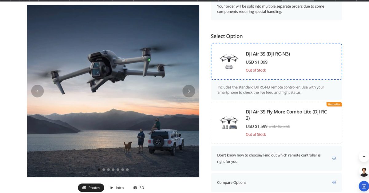 Rupture de stock complète chez DJI : tous les drones sont épuisés sur leur boutique en ligne