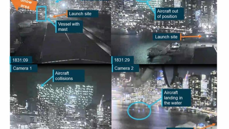 #Australie Des drones tombent dans la rivière Yarra à cause de vents forts