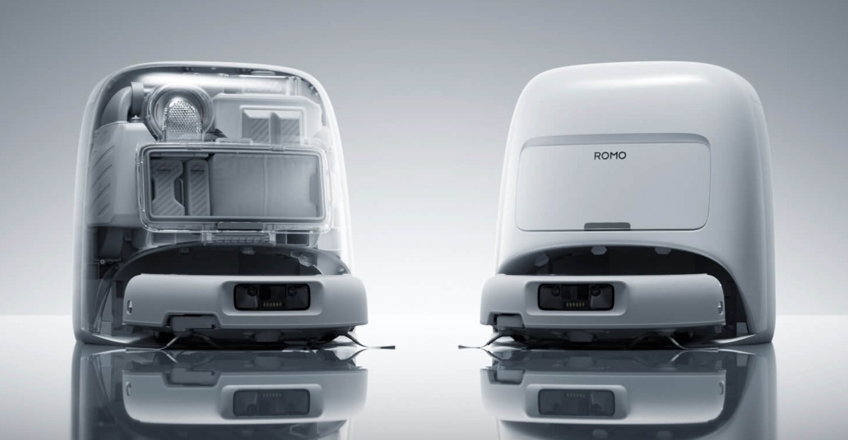 DJI dévoile Romo, son premier robot aspirateur au design transparent
