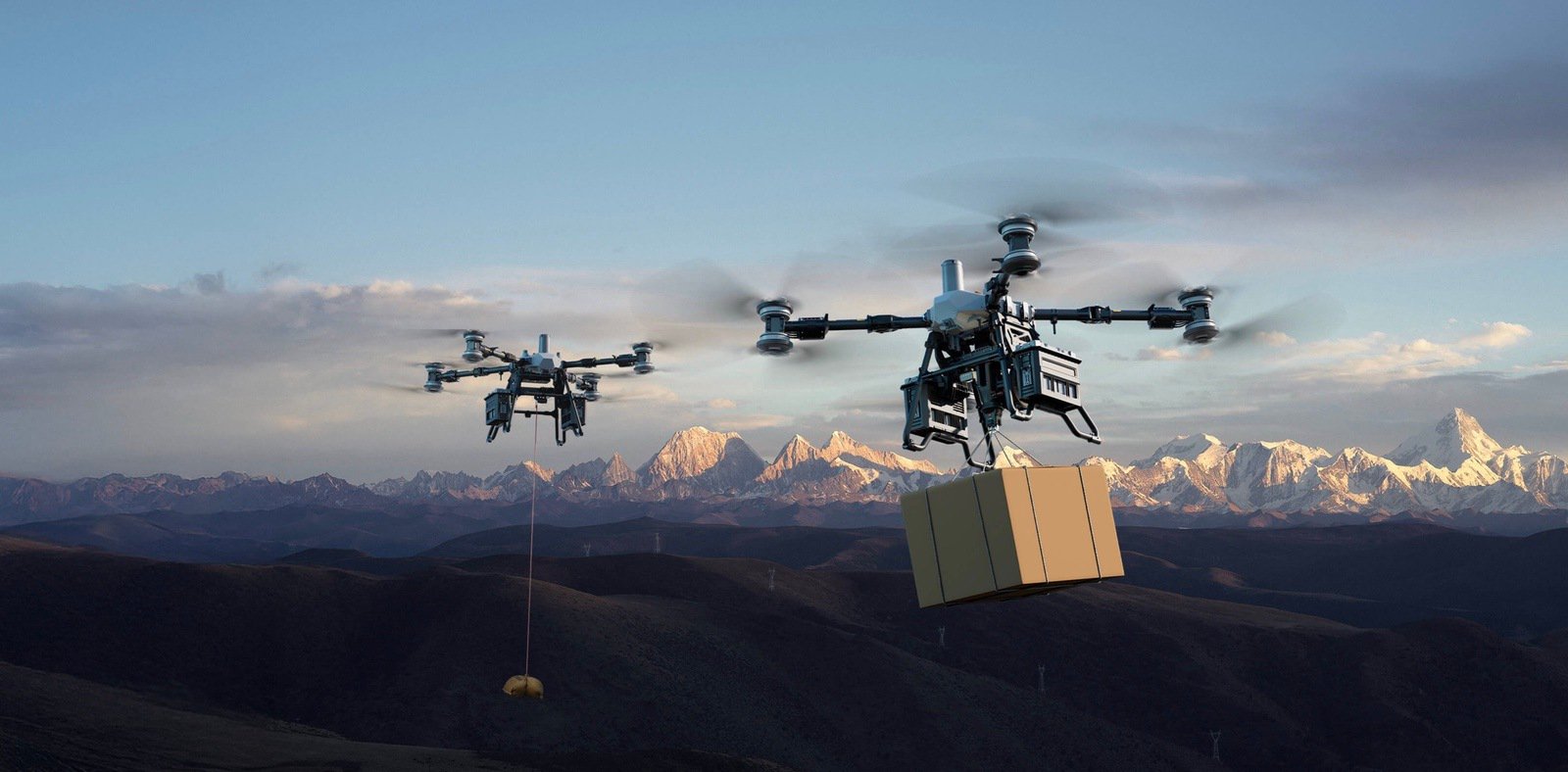 DJI dévoile le Flycart 100, sa nouvelle référence en matière de drone de levage lourd