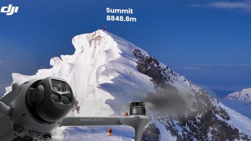 DJI révèle une vidéo époustouflante capturée au sommet de l&rsquo;Everest par un de ses drones