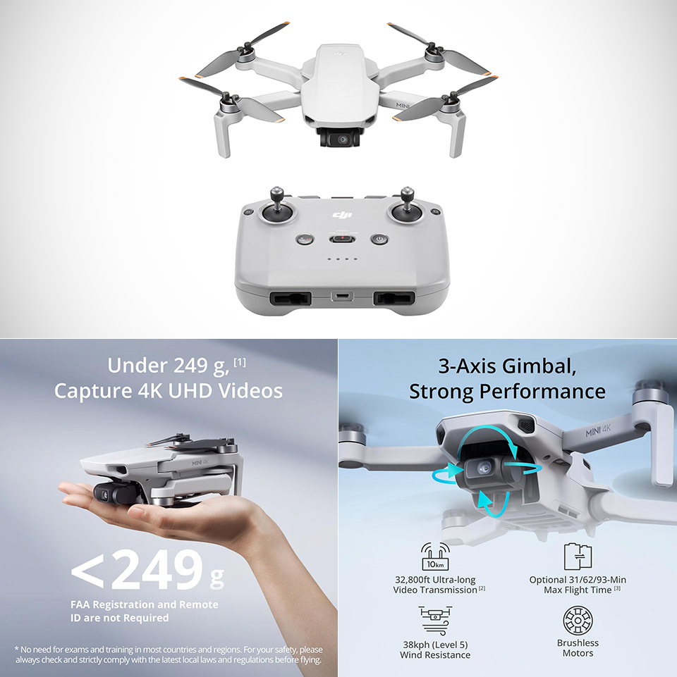 Découverte du DJI Mini 4K : un drone compact aux capacités impressionnantes