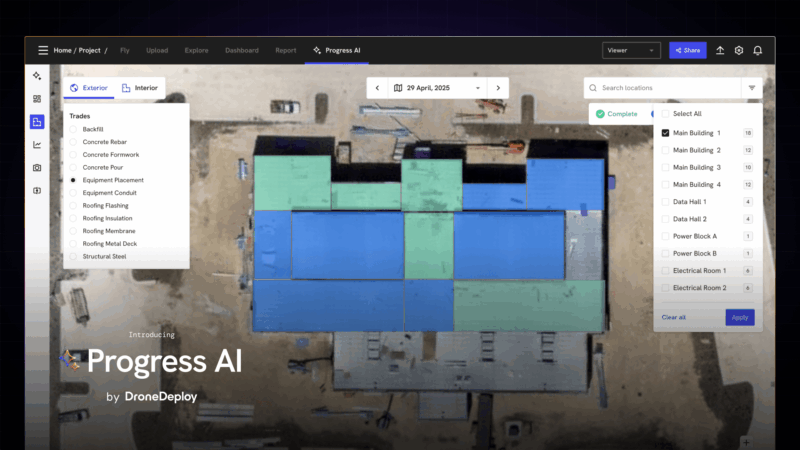 DroneDeploy lance Progress AI pour automatiser le suivi de construction