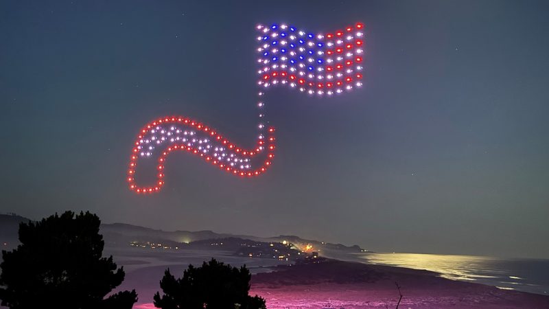États-Unis : Spectacle innovant sur la côte de l&rsquo;Oregon avec un show de drones