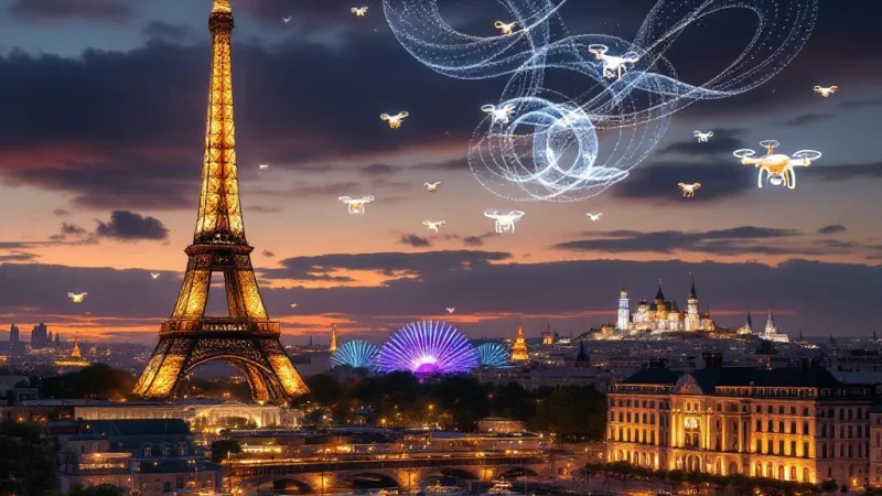 France : Les spectacles de drones illuminent les cieux pour le 14 juillet
