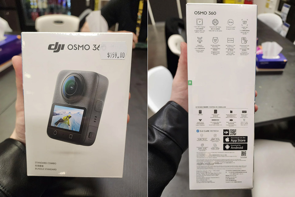 Fuite du packaging du nouveau DJI Osmo 360 : Ce que nous savons jusqu&rsquo;à présent