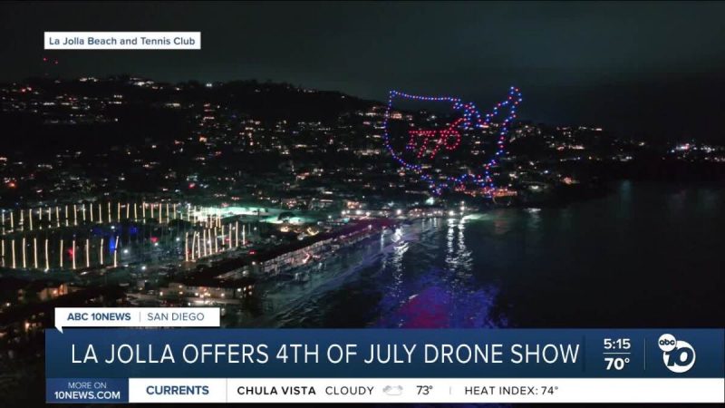 La Jolla illumine le 4 juillet avec un spectacle de drones