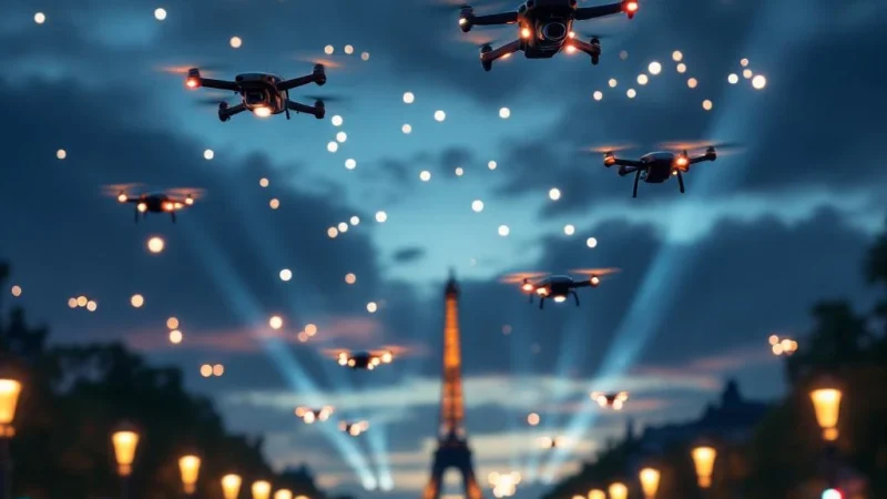 Les spectacles de drones illuminent le 14 juillet en France