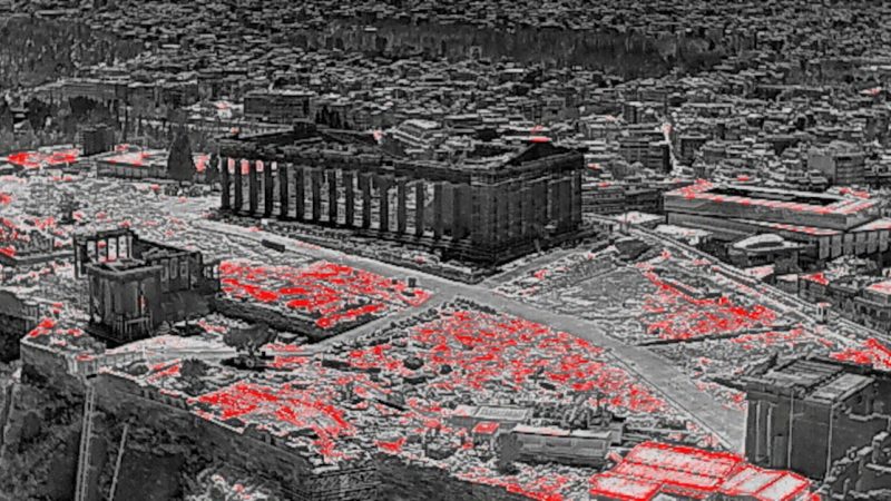 Technologie thermique révèle les effets de la chaleur estivale à Athènes