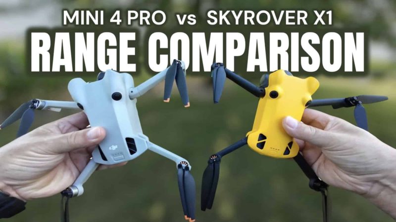 Test de portée du SkyRover X1 et du DJI Mini 4 Pro : Comparatif exclusif