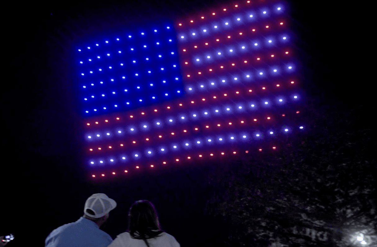 #USA Des drones illuminent le ciel pour l’Independence Day