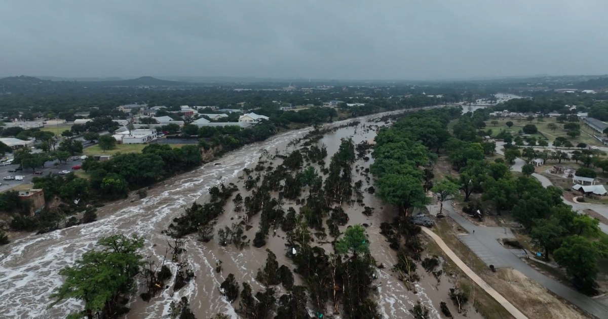 #USA Les Inondations Destructrices à Kerrville, Texas Vue par Drone