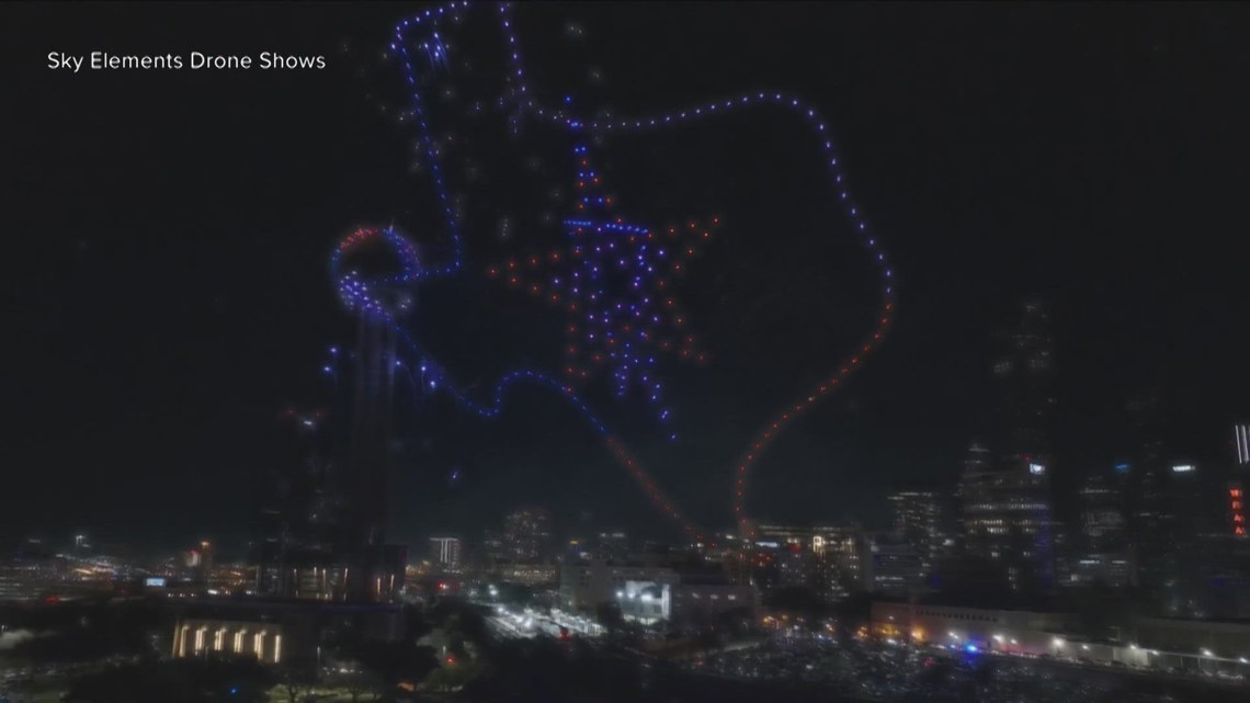 Un spectacle époustouflant de drones illumine le ciel d&rsquo;Irving