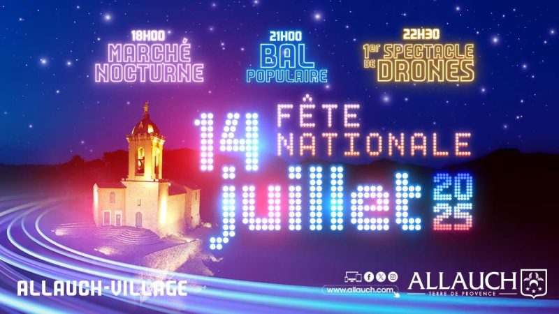 Allauch célèbre le 14 juillet avec un spectacle de drones lumineux