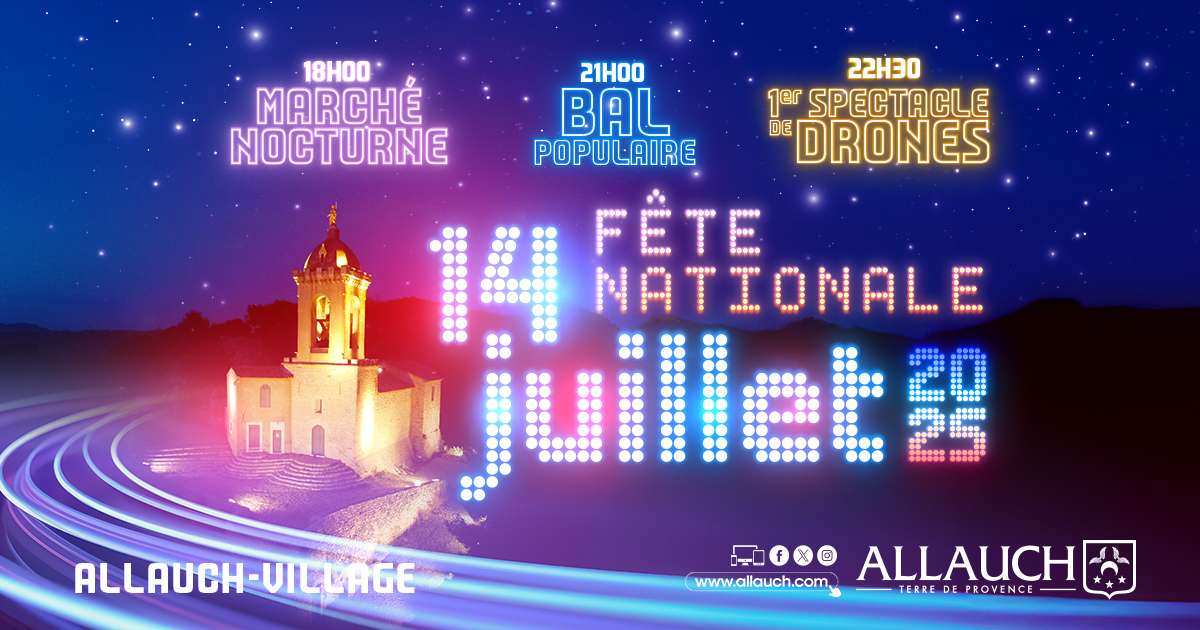 Allauch célèbre le 14 juillet avec un spectacle de drones lumineux