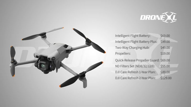 DJI Mini 5 Pro: révélation de la grille tarifaire et focus sur la nouvelle batterie Plus