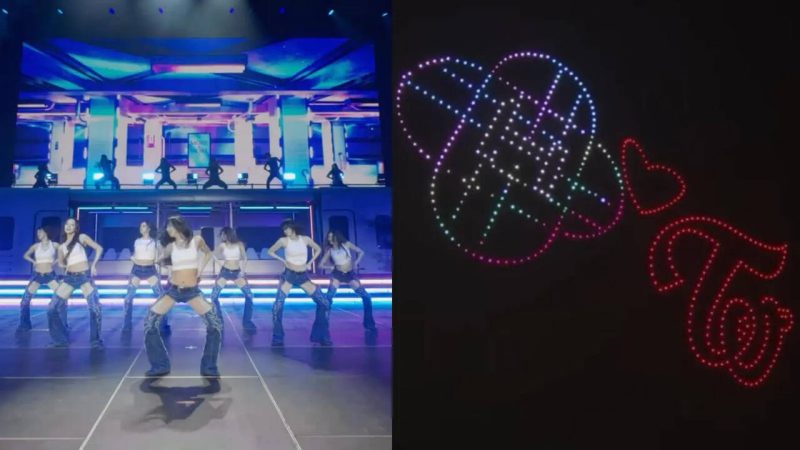 L&rsquo;éblouissant show de drones au concert de Twice à Lollapalooza