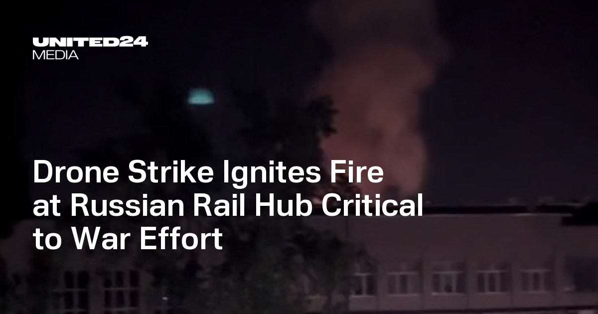 #Russie Frappe de drone sur un nœud ferroviaire essentiel à l&rsquo;effort de guerre