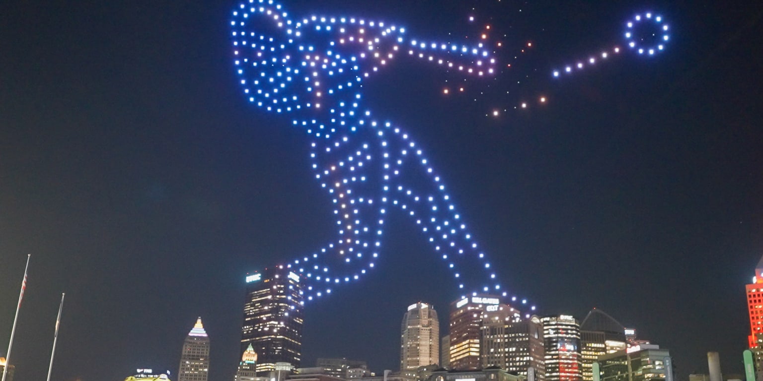 Spectacle de drones après un match de baseball aux États-Unis