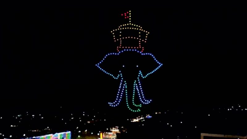 Spectacle éblouissant de drones au Dasara de Mysuru