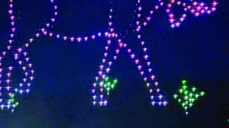 Spectacle époustouflant de drones au Canada pour clôturer une série de concerts