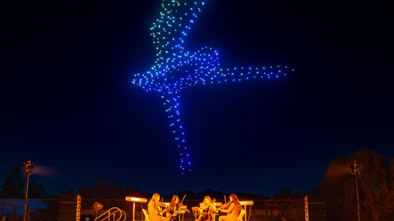 Spectacle nocturne : 500 drones illuminent le ciel de Toulouse