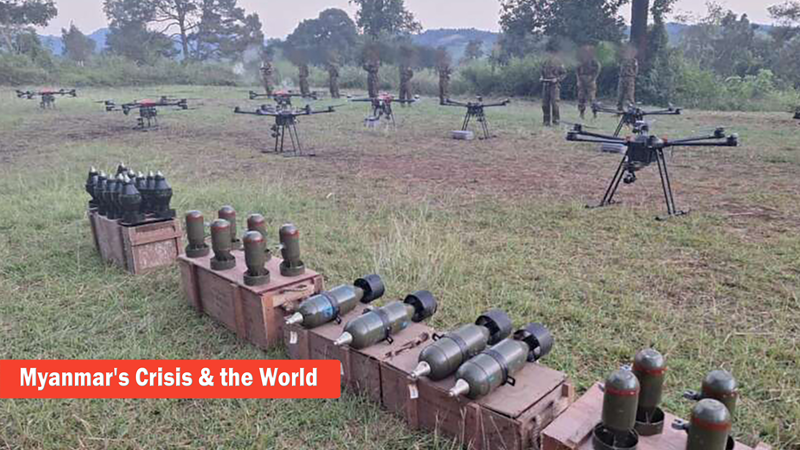 Technologie européenne de drones découverte dans l&rsquo;arsenal militaire du Myanmar