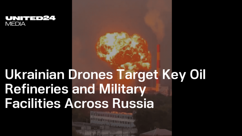 Ukraine: Les drones ukrainiens ciblent des raffineries clés et des installations militaires en Russie