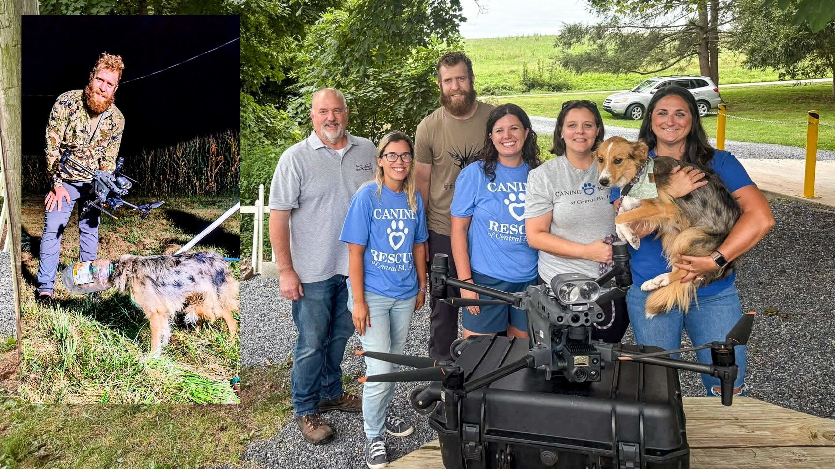 Un drone à la rescousse : Sauvetage d&rsquo;un chiot pris au piège par un bocal à pretzels