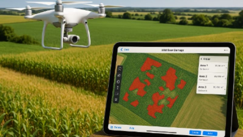 Utilisation des drones et de l&rsquo;IA pour évaluer les dommages du grand gibier sur les cultures