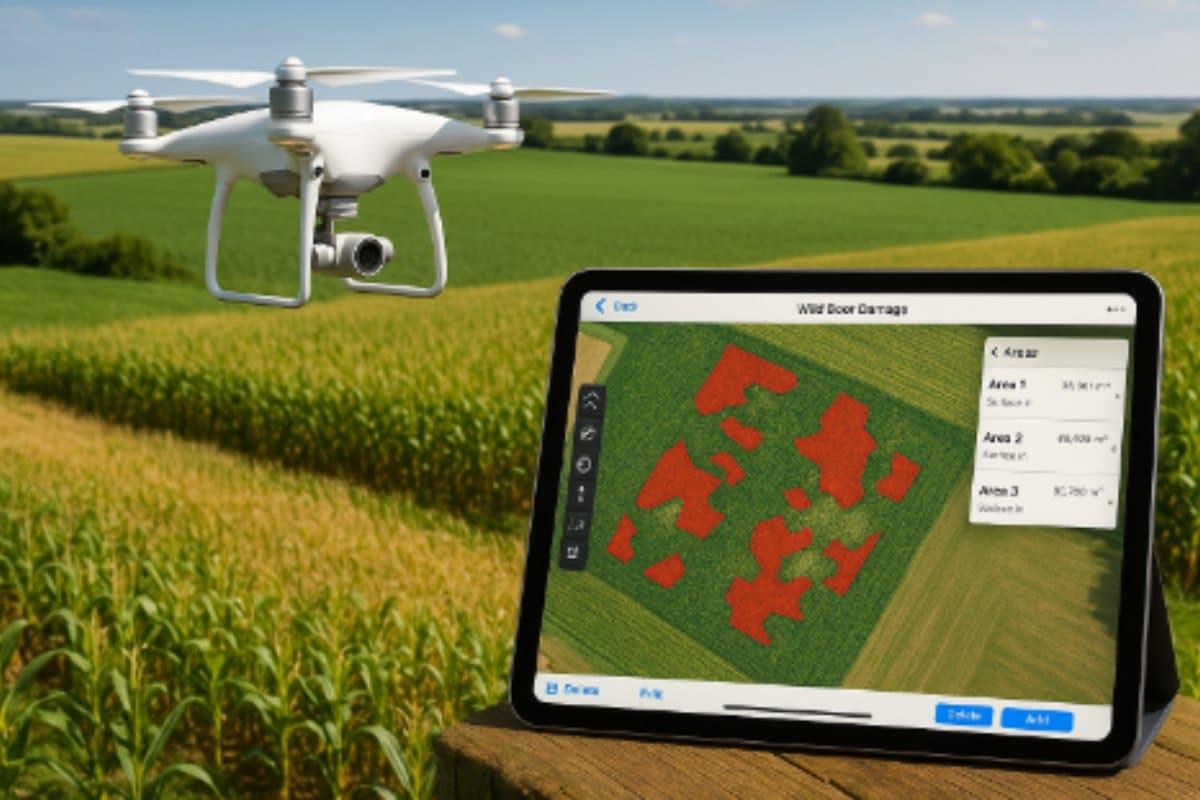 Utilisation des drones et de l&rsquo;IA pour évaluer les dommages du grand gibier sur les cultures