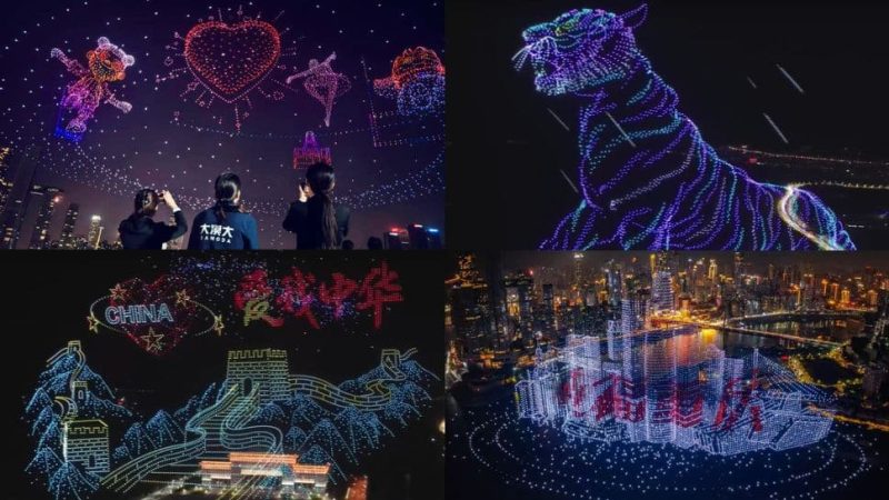Chine : Spectacle Époustouflant de Drones établit un Nouveau Record Mondial