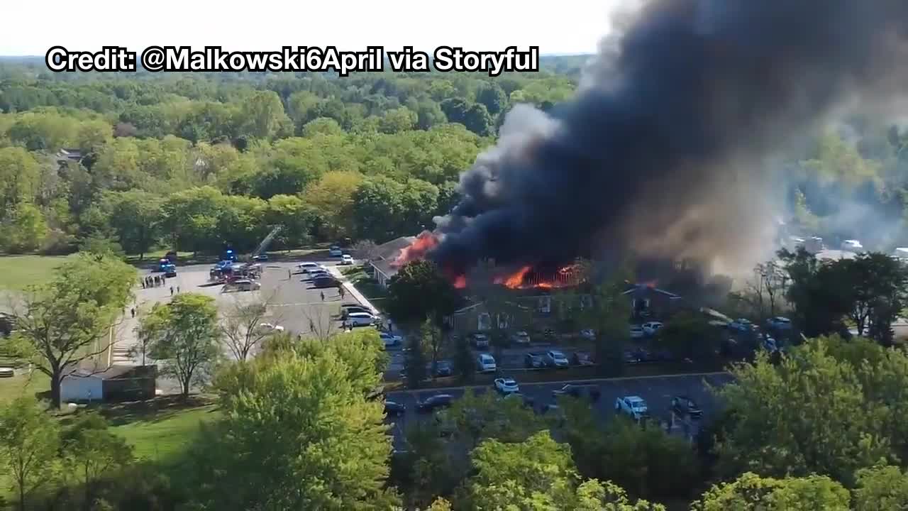 Drame aux États-Unis : un incendie d&rsquo;église capté par un drone