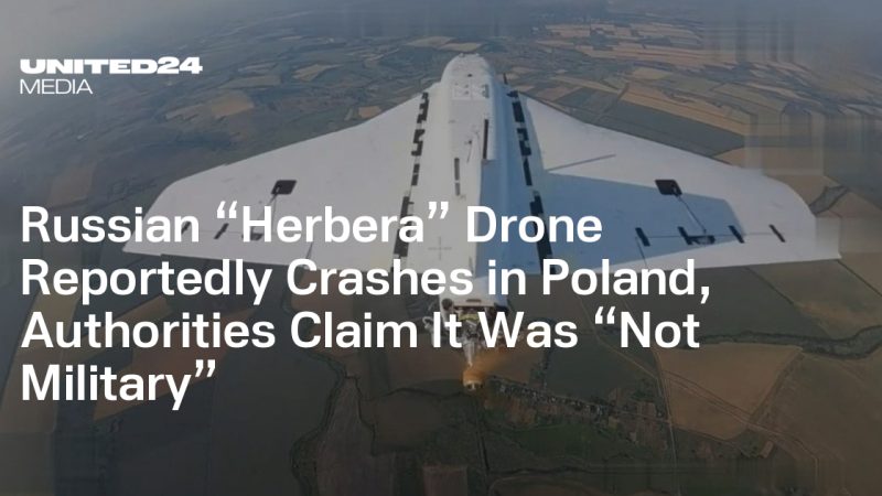 Drone Herbera russe retrouvé à l&rsquo;état de crash en Pologne : aucune menace militaire