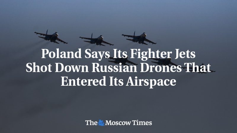 Incursion de drones russes dans l&rsquo;espace aérien polonais