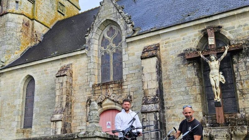Innovation en Bretagne : nettoyage d&rsquo;église avec des drones
