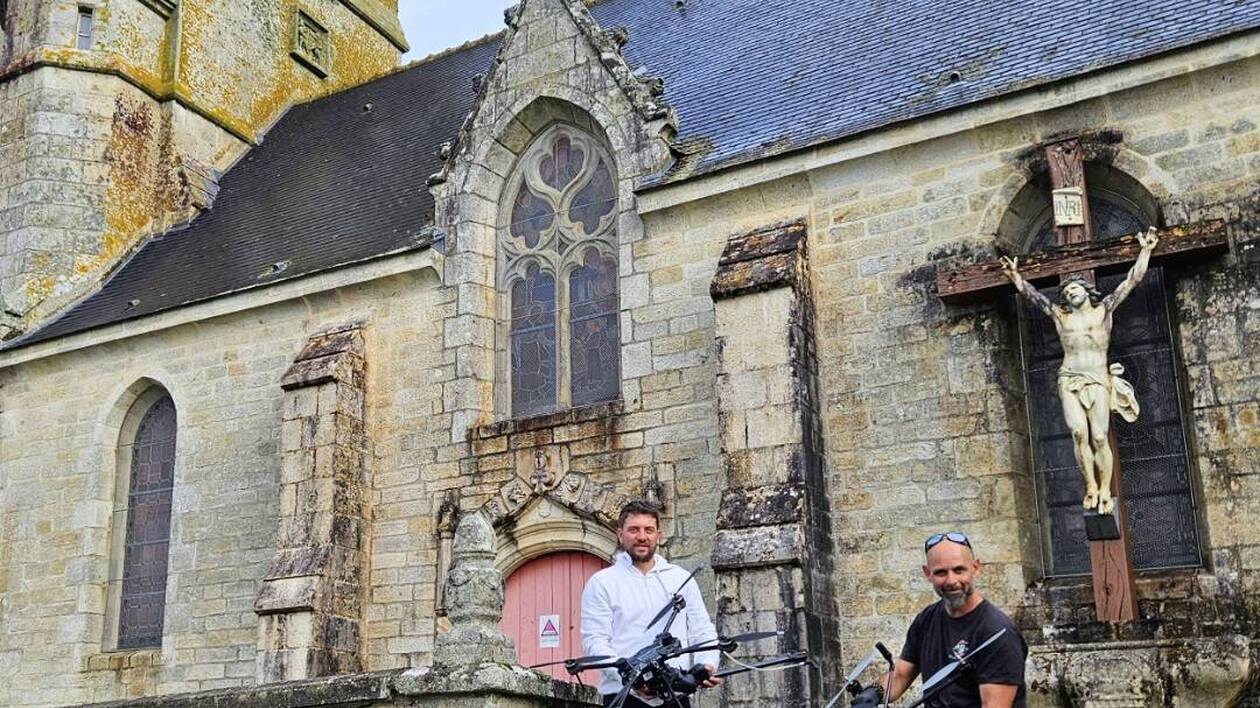 Innovation en Bretagne : nettoyage d&rsquo;église avec des drones