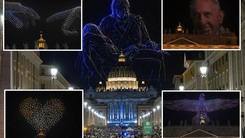 Le Vatican illumine le ciel avec un spectacle de drones représentant la Vierge Marie