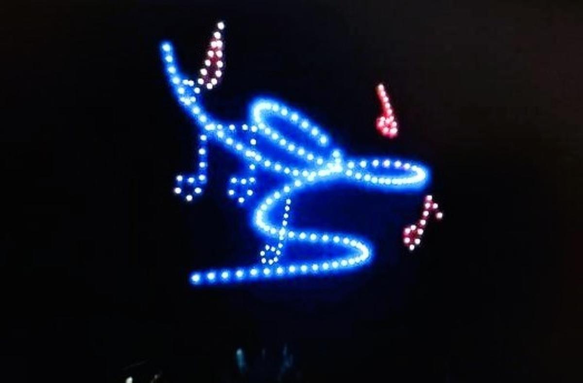 Saint-Georges-de-Didonne illumine le ciel avec 300 drones