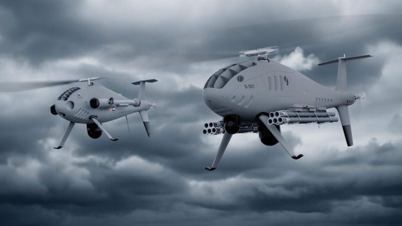 Schiebel présente de nouveaux drones hélicoptères armés