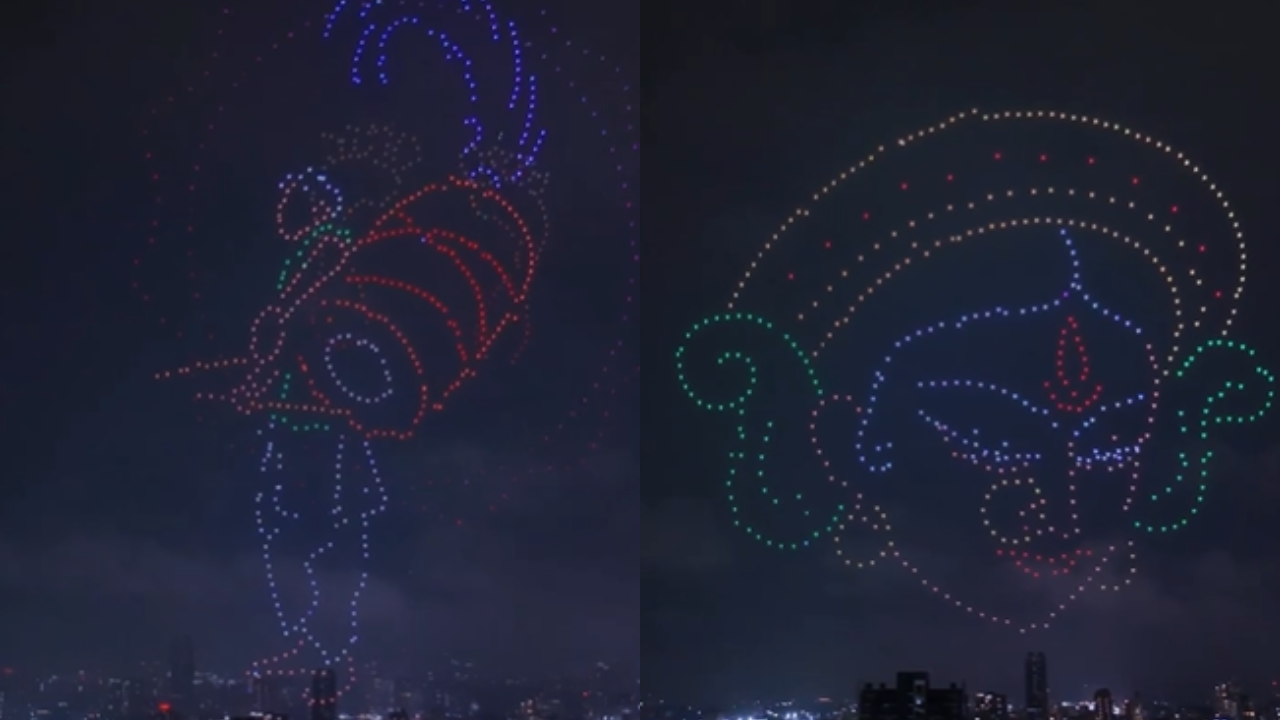 Spectacle Impressionnant de Drones à Kolkata