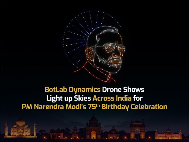 Spectacle Lumineux : La Magie des Drones pour l&rsquo;Anniversaire de Narendra Modi