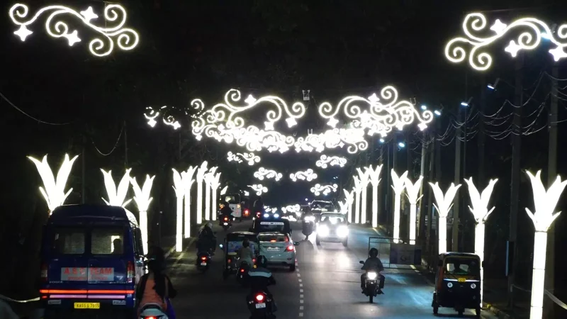 Spectacle de drones à Mysuru pour les festivités du Dasara