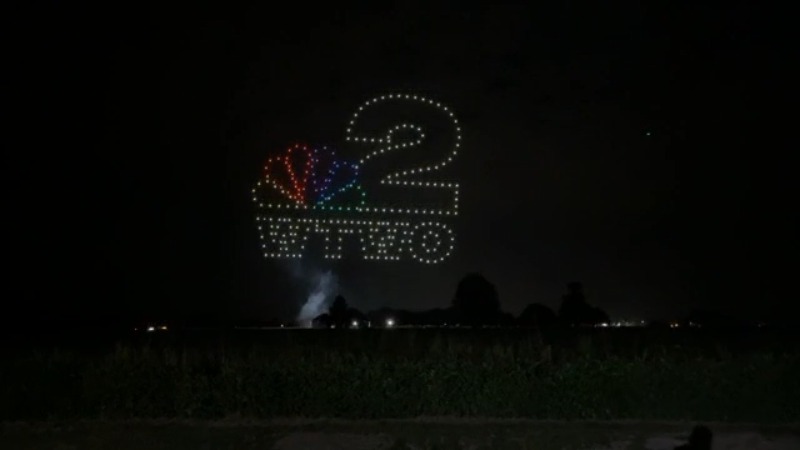 Spectacle époustouflant pour le 60ème anniversaire de WTWO avec un show de drones