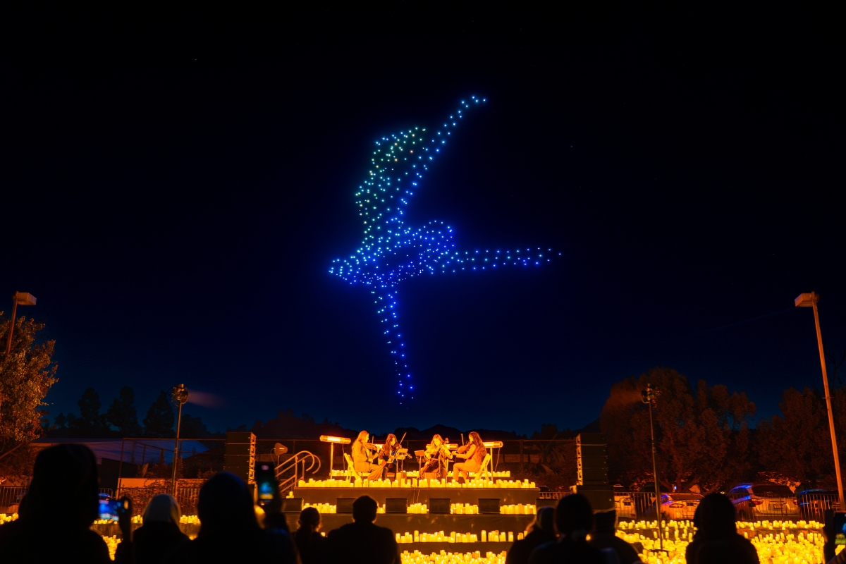 Spectacle lumineux de drones à Dallas : une expérience artistique innovante